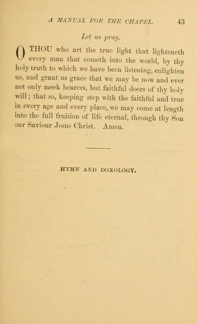 Manual for the chapel of Girard College page 50