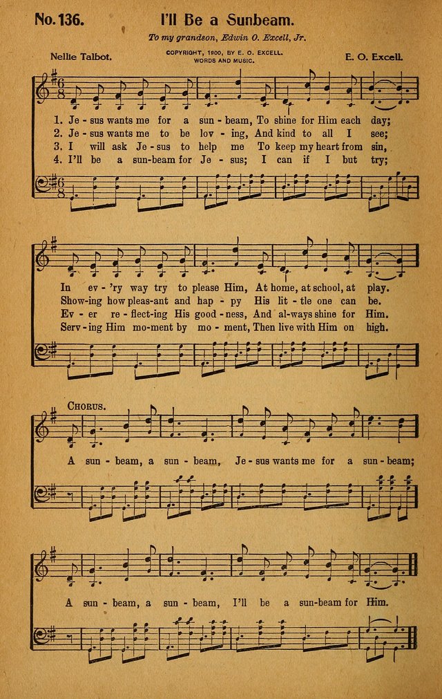 Make Christ King. Combined: a selection of high class gospel hymns for use in general worship and special evangelistic meetings page 133