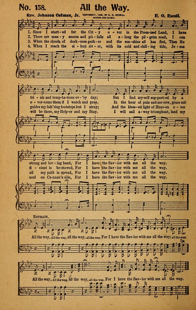 Make Christ King. Combined: a selection of high class gospel hymns for use in general worship and special evangelistic meetings page 155