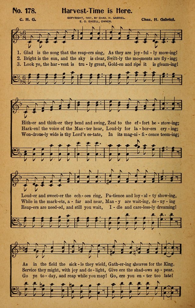 Make Christ King. Combined: a selection of high class gospel hymns for use in general worship and special evangelistic meetings page 181