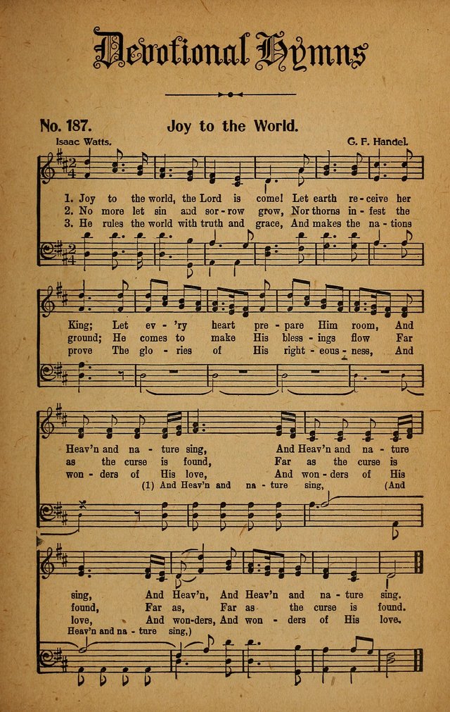 Make Christ King. Combined: a selection of high class gospel hymns for use in general worship and special evangelistic meetings page 198