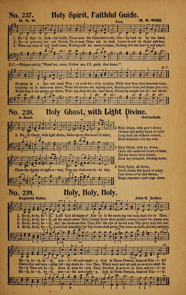 Make Christ King. Combined: a selection of high class gospel hymns for use in general worship and special evangelistic meetings page 222