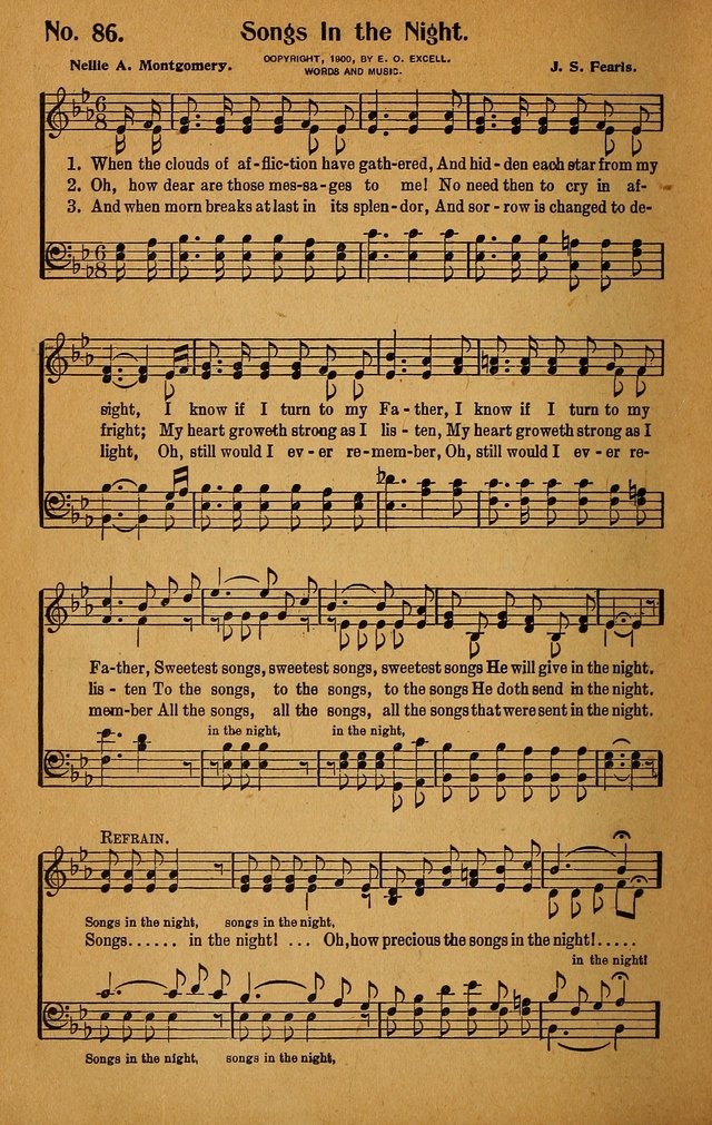 Make Christ King. Combined: a selection of high class gospel hymns for use in general worship and special evangelistic meetings page 87