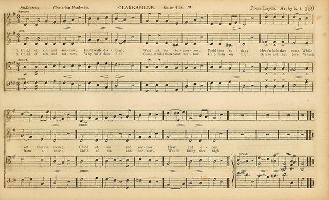 The Mozart Collection of Sacred Music: containing melodies, chorals, anthems and chants, harmonized in four parts; together with the celebrated Christus and Miserere by ZIngarelli page 159