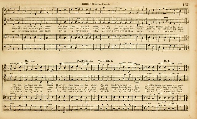 The Mozart Collection of Sacred Music: containing melodies, chorals, anthems and chants, harmonized in four parts; together with the celebrated Christus and Miserere by ZIngarelli page 167