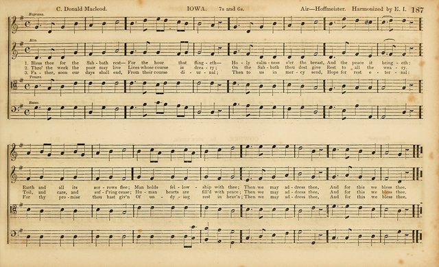 The Mozart Collection of Sacred Music: containing melodies, chorals, anthems and chants, harmonized in four parts; together with the celebrated Christus and Miserere by ZIngarelli page 187