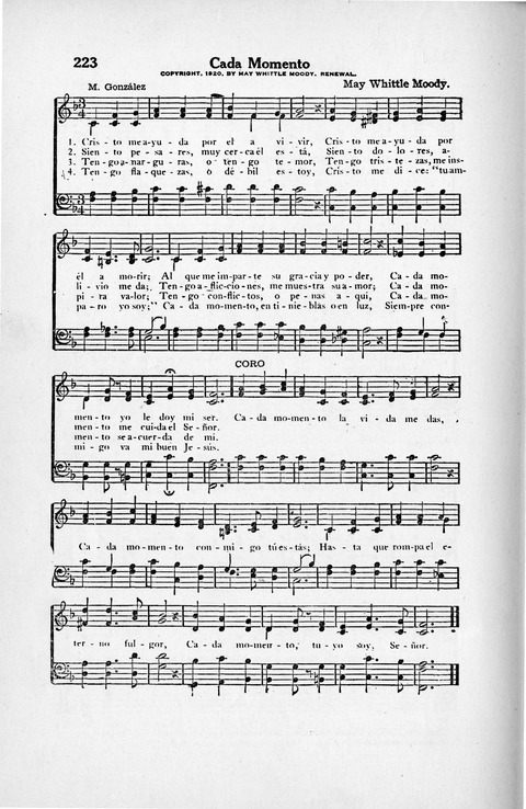 Melodias Evangelicas para el Uso de las Iglesias Evangelicas de Habla Española en Todo el Mundo page 227