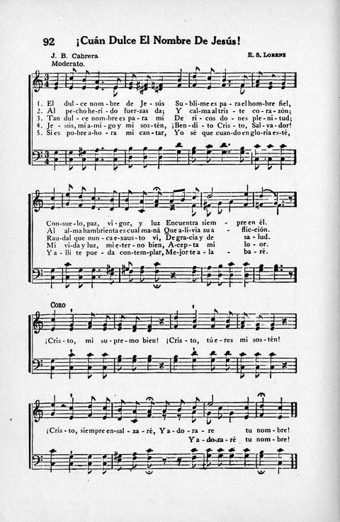 Melodias Evangelicas para el Uso de las Iglesias Evangelicas de Habla Española en Todo el Mundo page 99