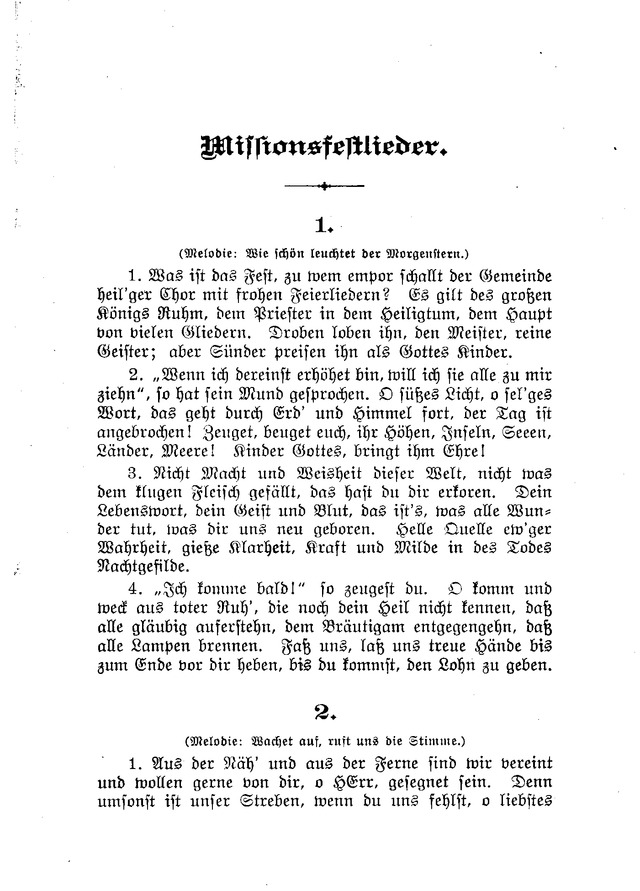 Missionsfestlieder page 1