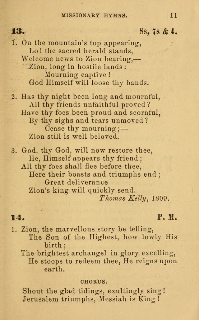 Missionary Hymns page 11
