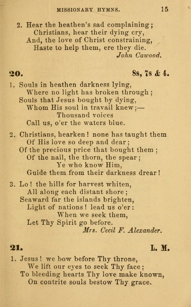 Missionary Hymns page 15