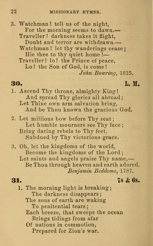 Missionary Hymns page 22
