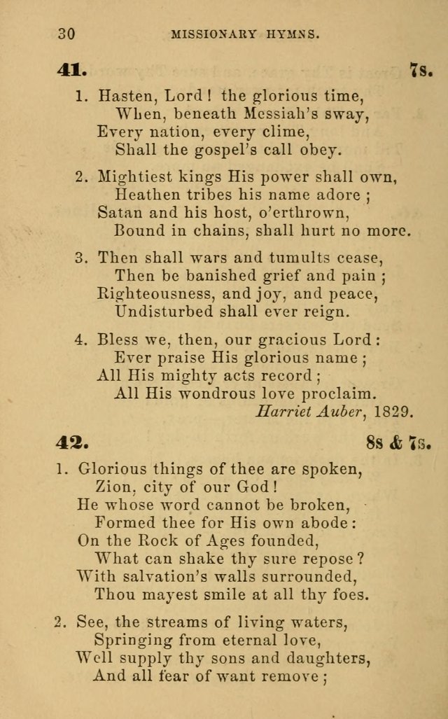 Missionary Hymns page 30