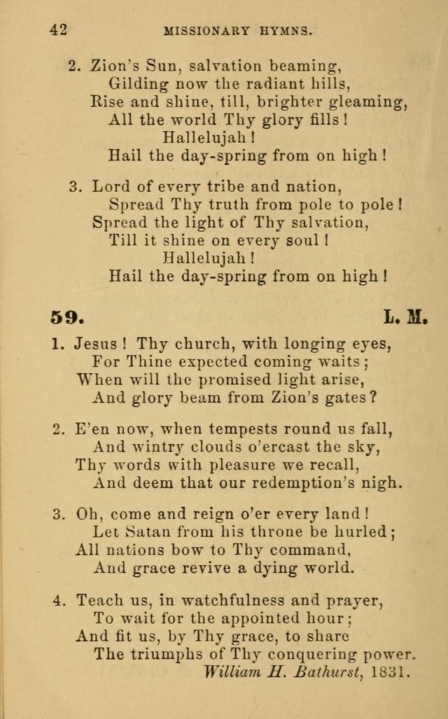 Missionary Hymns page 42