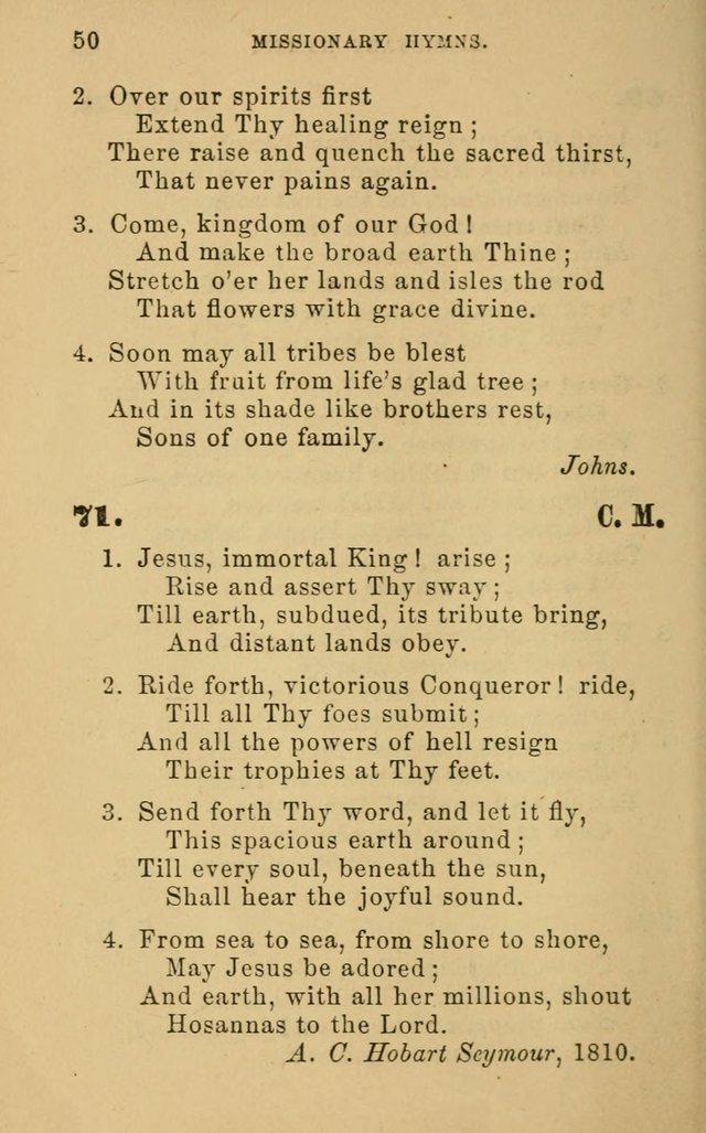 Missionary Hymns page 50