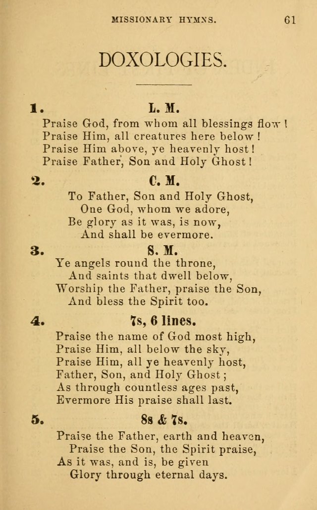 Missionary Hymns page 61