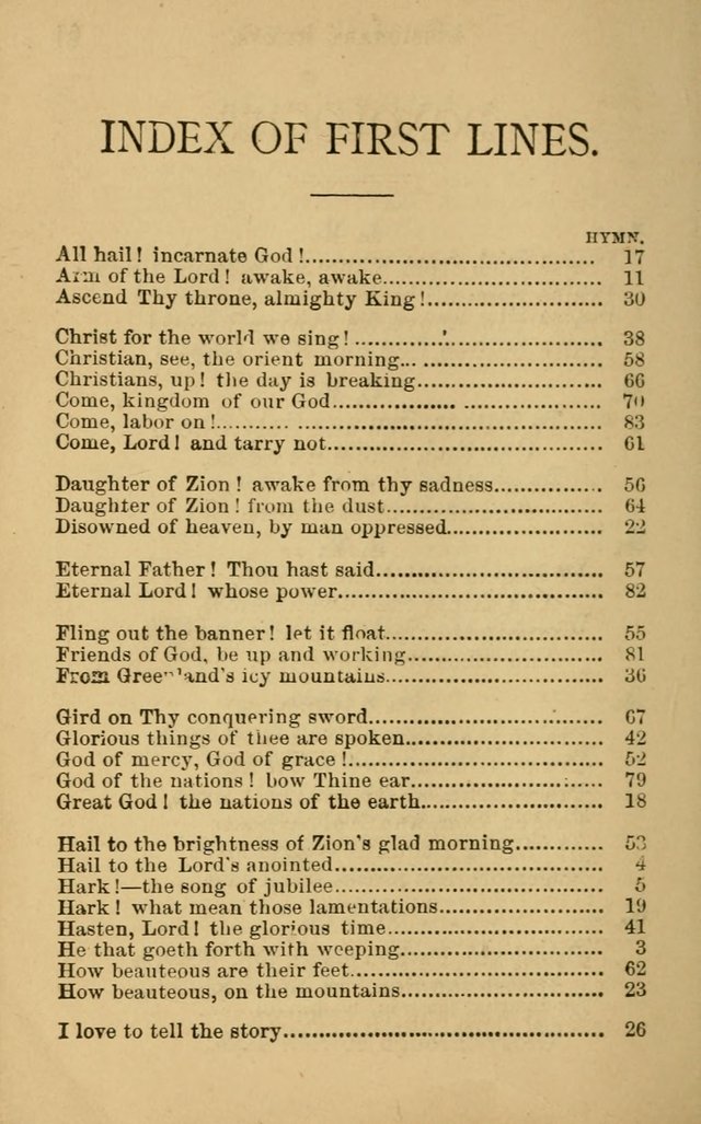 Missionary Hymns page 62