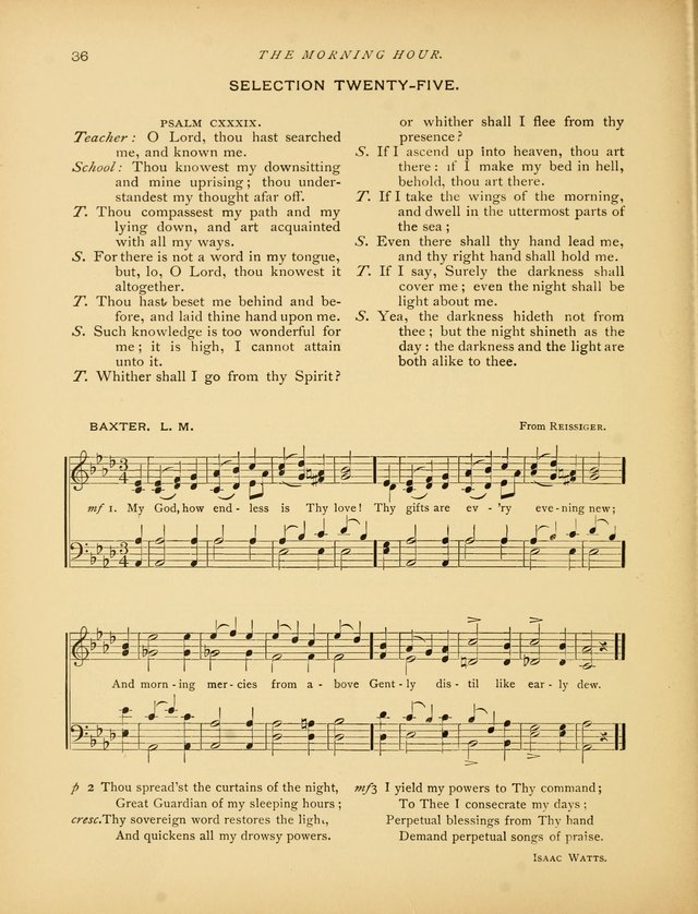 The Morning Hour: a daily song-service with responsive selections for schools page 36