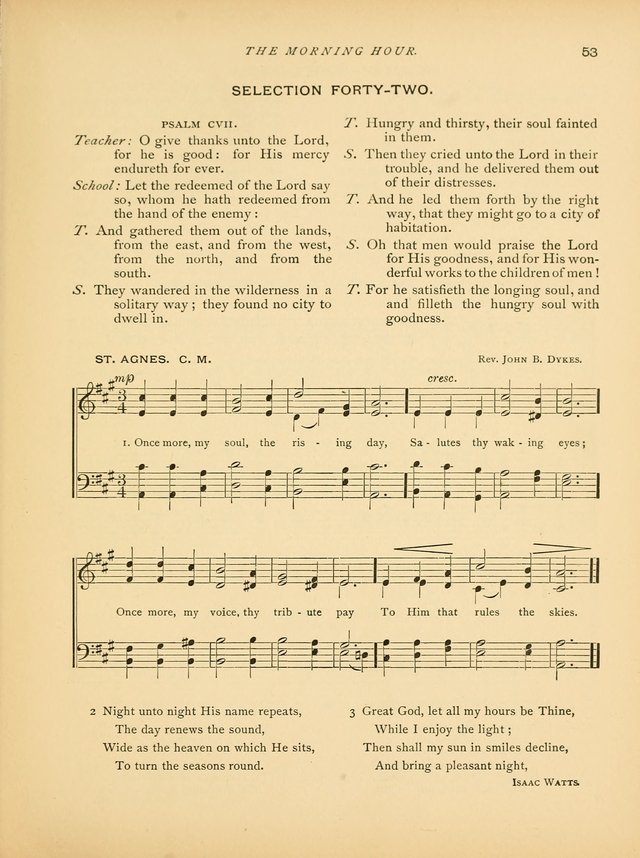 The Morning Hour: a daily song-service with responsive selections for schools page 53