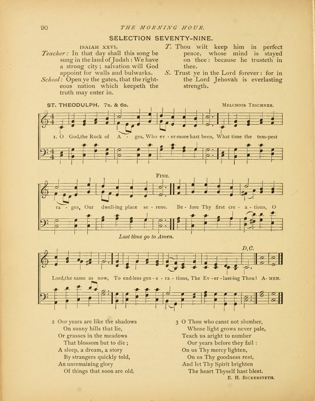 The Morning Hour: a daily song-service with responsive selections for schools page 90