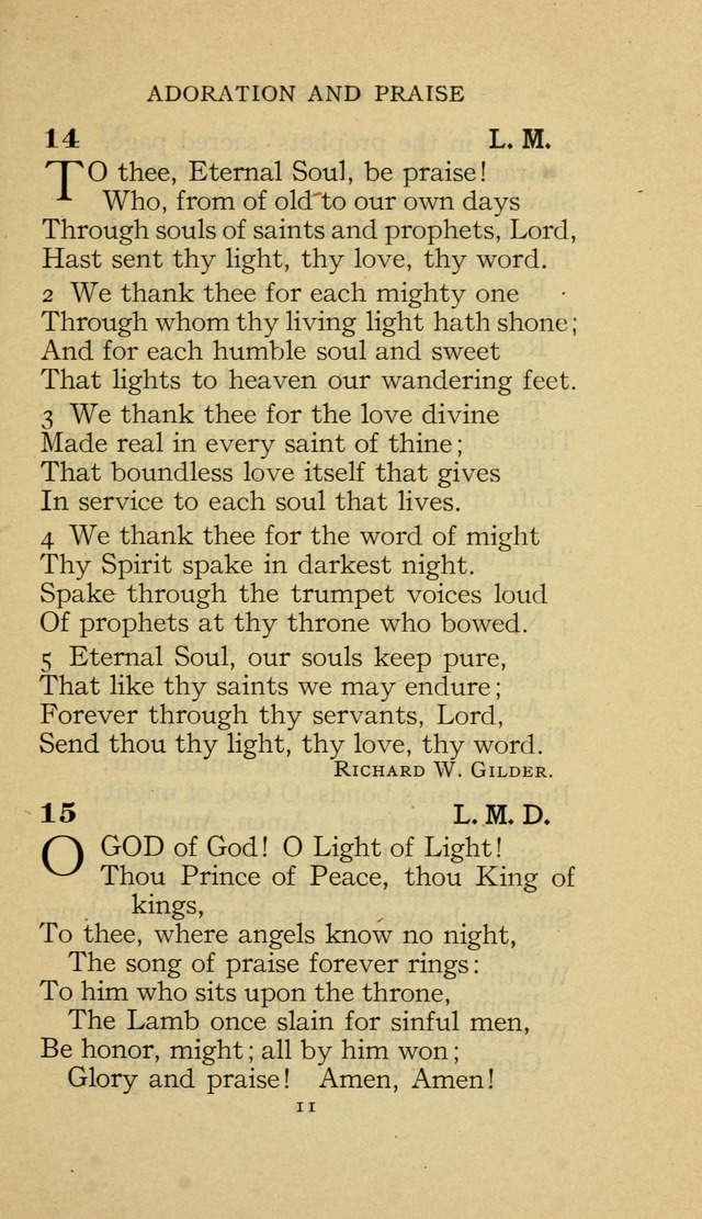 The Methodist Hymnal (Text only edition) page 11