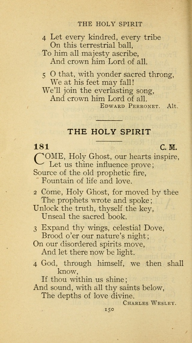 The Methodist Hymnal (Text only edition) page 150