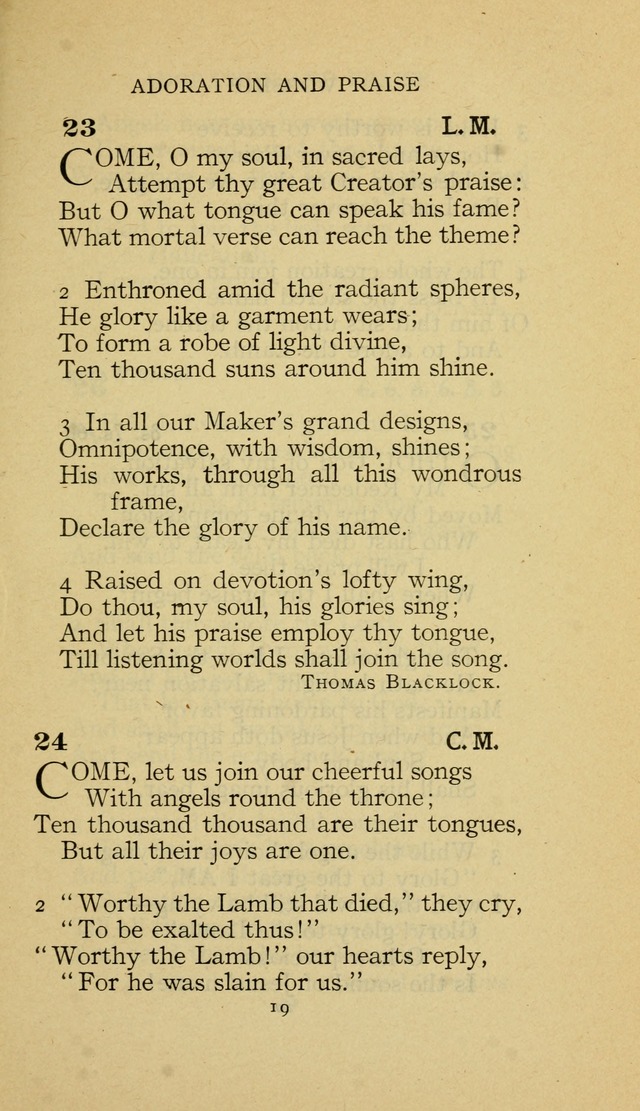 The Methodist Hymnal (Text only edition) page 19