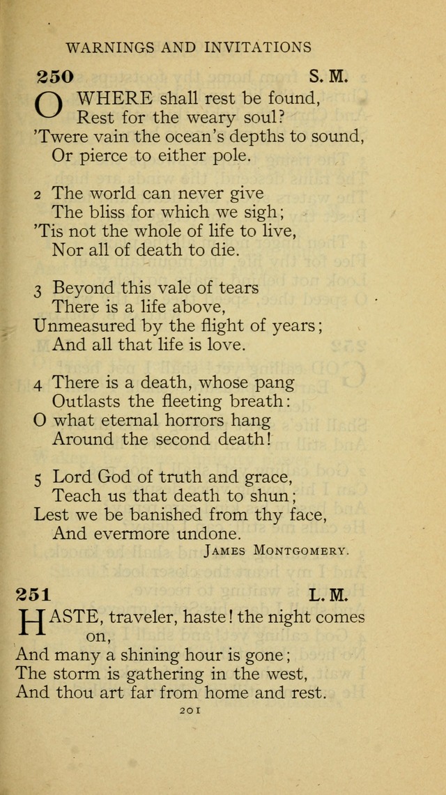 The Methodist Hymnal (Text only edition) page 201