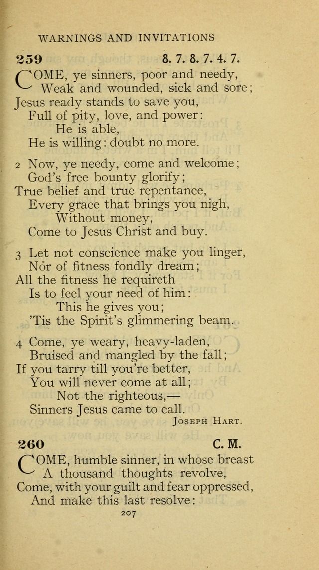 The Methodist Hymnal (Text only edition) page 207