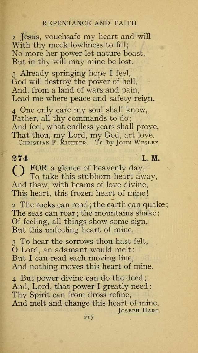 The Methodist Hymnal (Text only edition) page 217