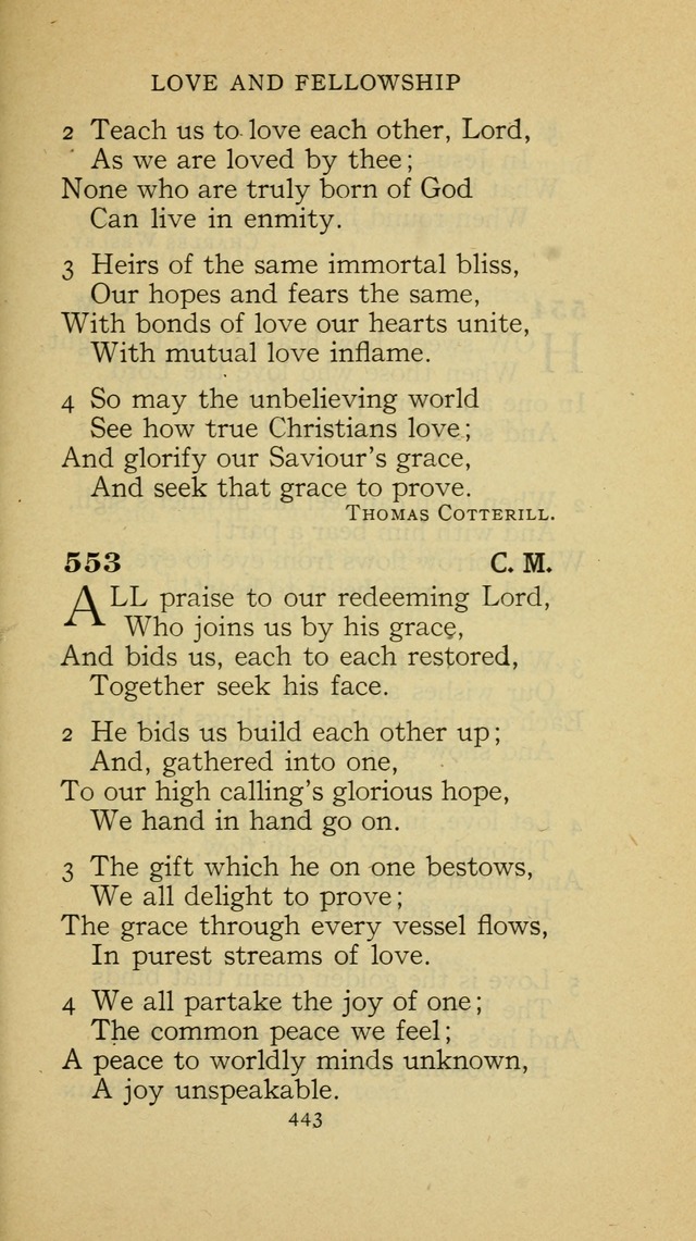 The Methodist Hymnal (Text only edition) page 443