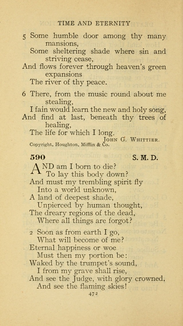 The Methodist Hymnal (Text only edition) 590. And am I born to die? |  Hymnary.org