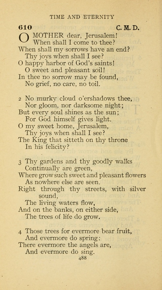 The Methodist Hymnal (Text only edition) page 488