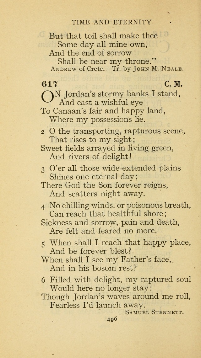 The Methodist Hymnal (Text only edition) page 496