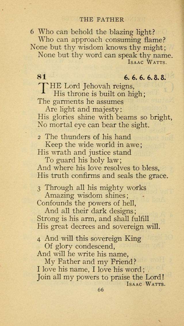 The Methodist Hymnal (Text only edition) page 66