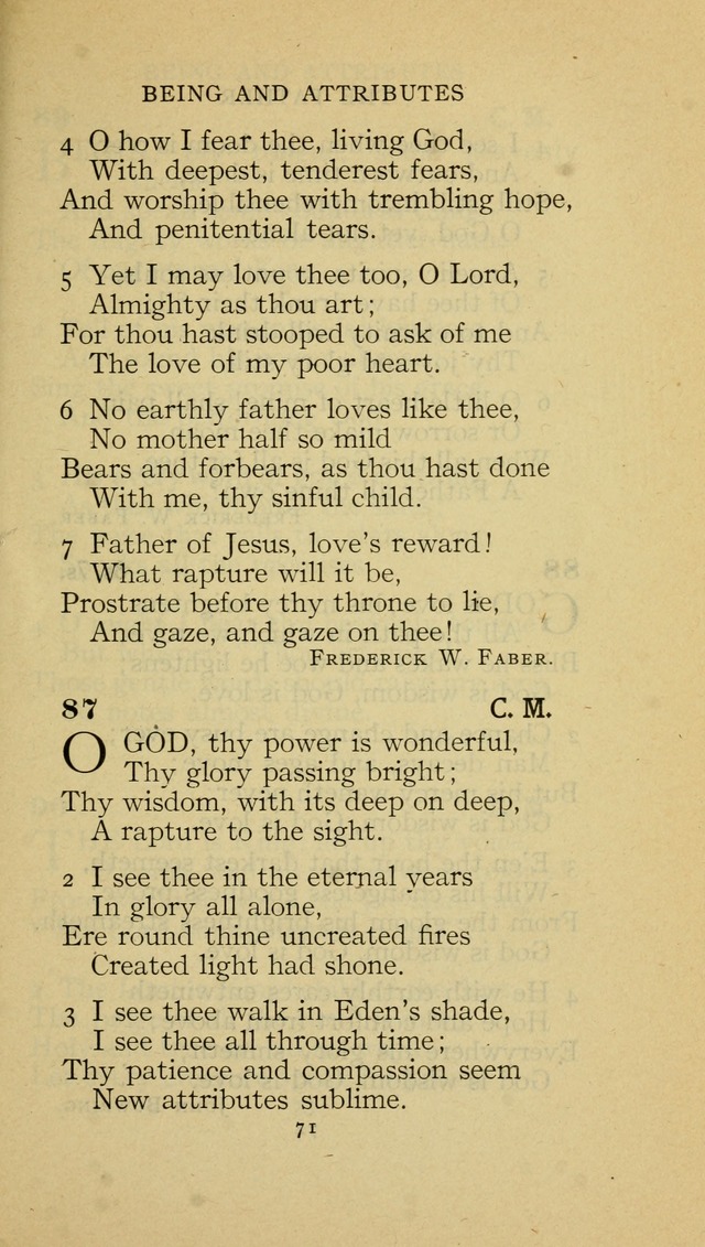 The Methodist Hymnal (Text only edition) page 71