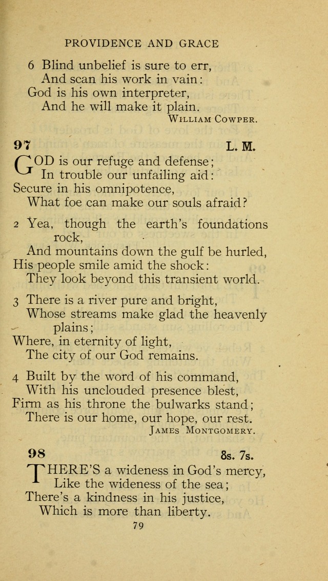 The Methodist Hymnal (Text only edition) page 79