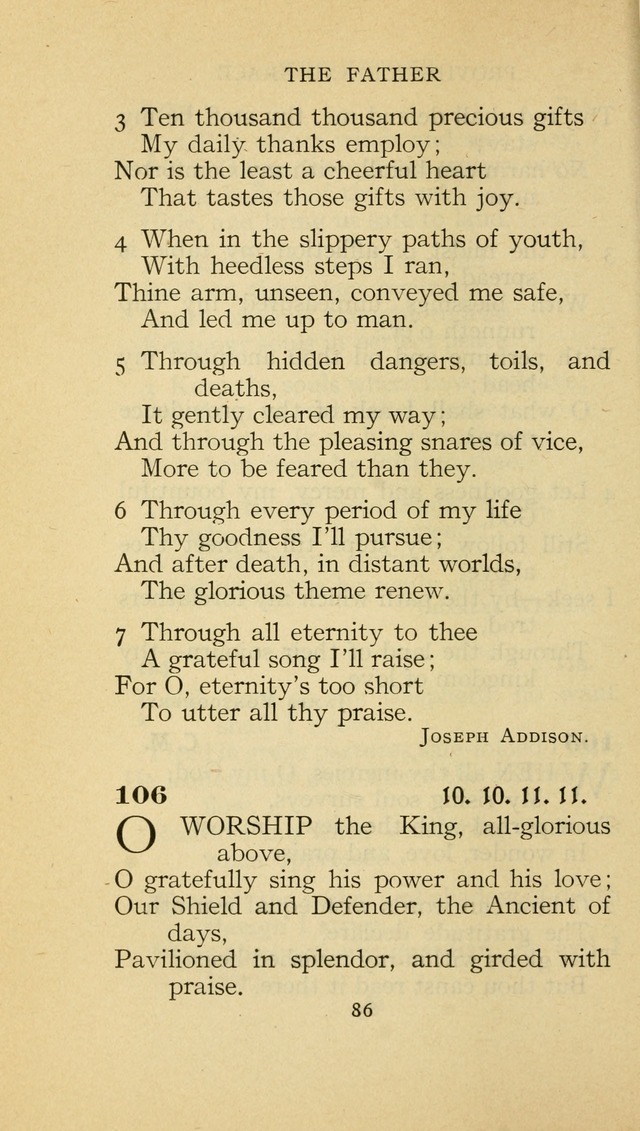 The Methodist Hymnal (Text only edition) page 86