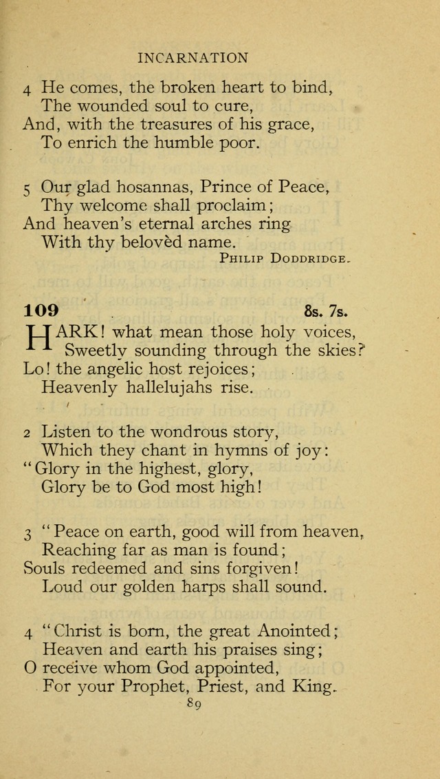 The Methodist Hymnal (Text only edition) page 89