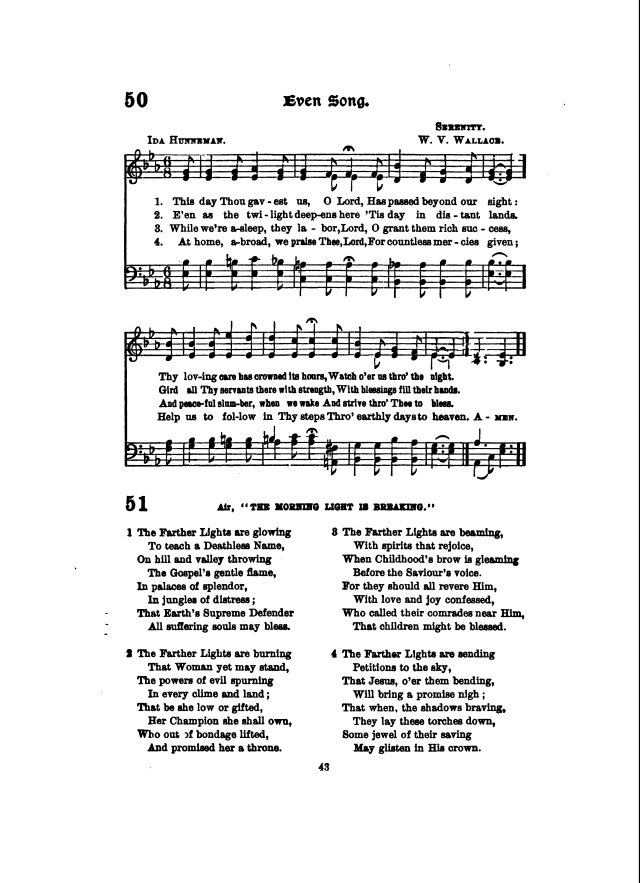Missionary Hymnal page 43