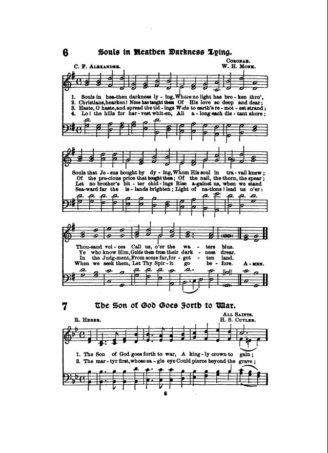Missionary Hymnal page 8