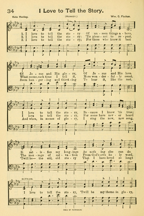 The Mission Hymnal: as adopted by the General Convention at Cincinnati page 34