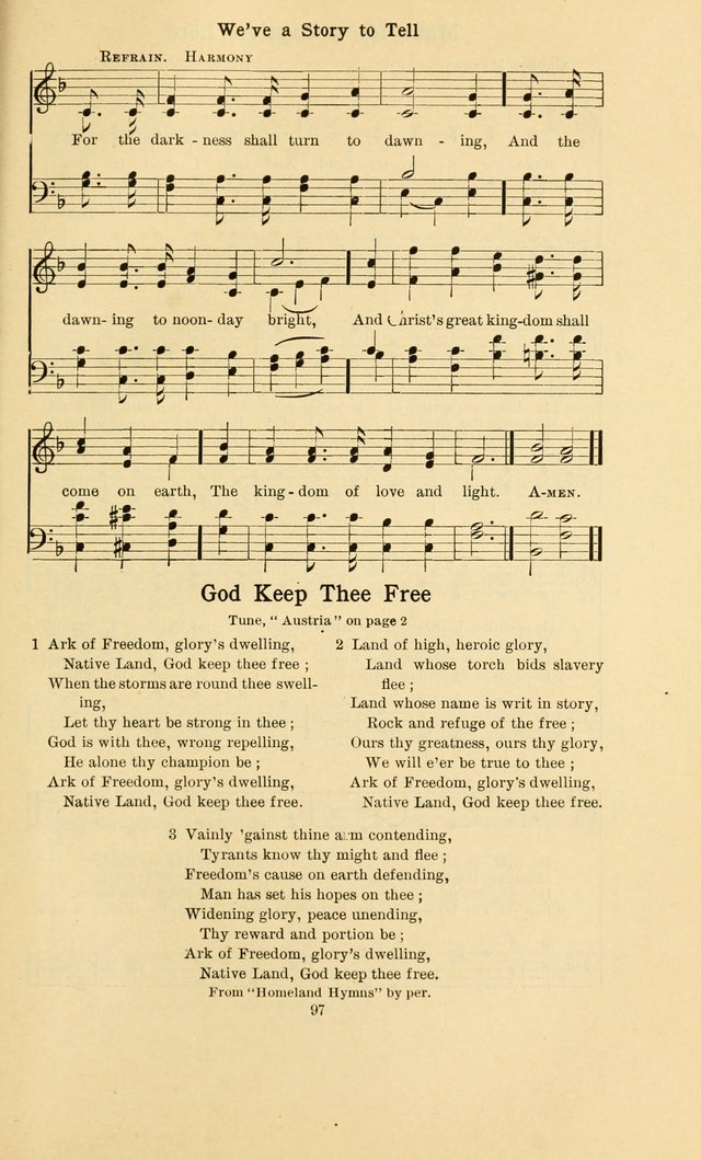 Missionary Hymnal page 102