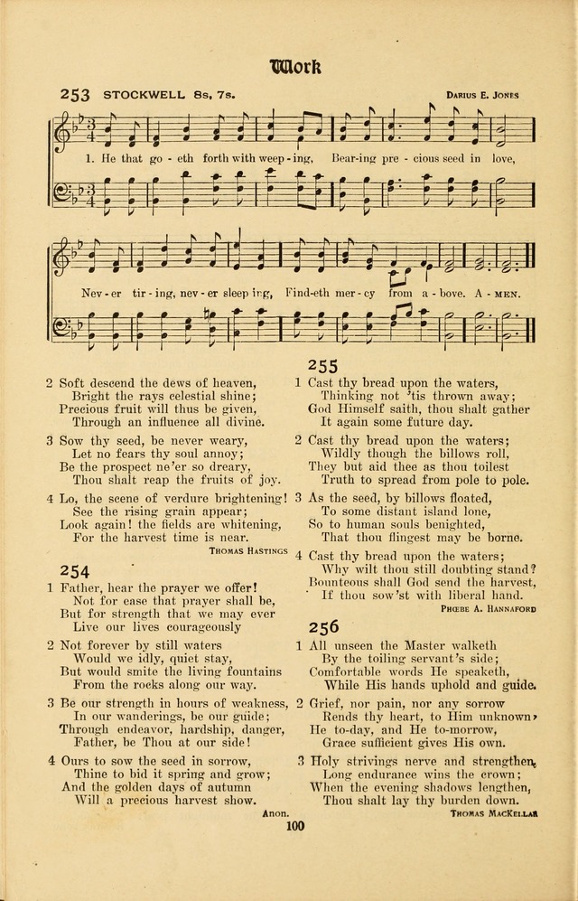 Montreat Hymns: psalms and gospel songs with responsive scripture readings page 100