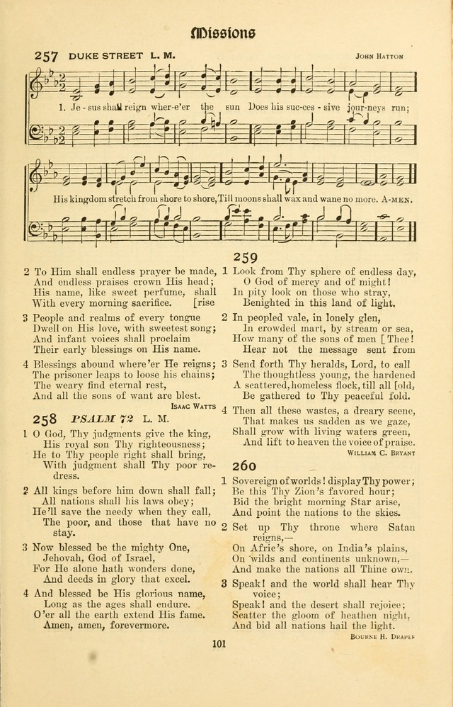 Montreat Hymns: psalms and gospel songs with responsive scripture readings page 101