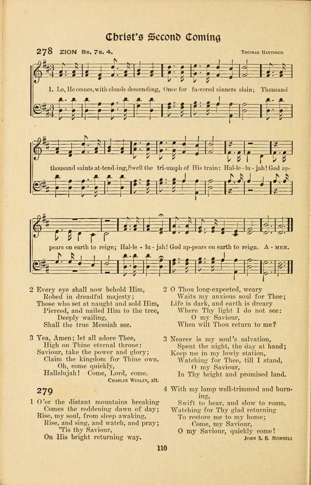 Montreat Hymns: psalms and gospel songs with responsive scripture readings page 110