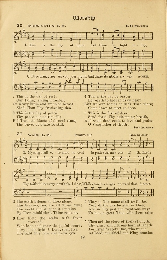 Montreat Hymns: psalms and gospel songs with responsive scripture readings page 12