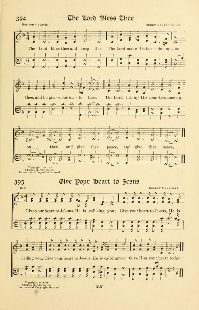 Montreat Hymns: psalms and gospel songs with responsive scripture readings page 207