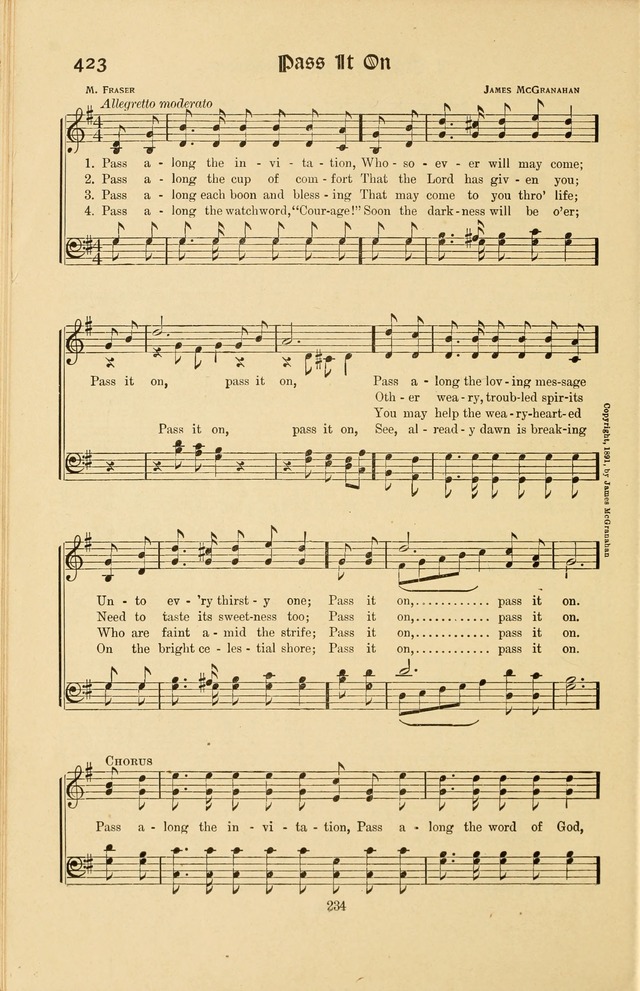 Montreat Hymns: psalms and gospel songs with responsive scripture readings page 234