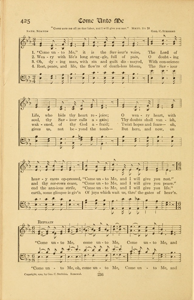 Montreat Hymns: psalms and gospel songs with responsive scripture readings page 236